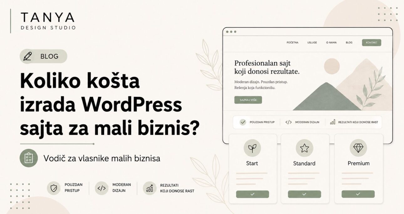 Koliko košta izrada WordPress sajta za mali biznis?