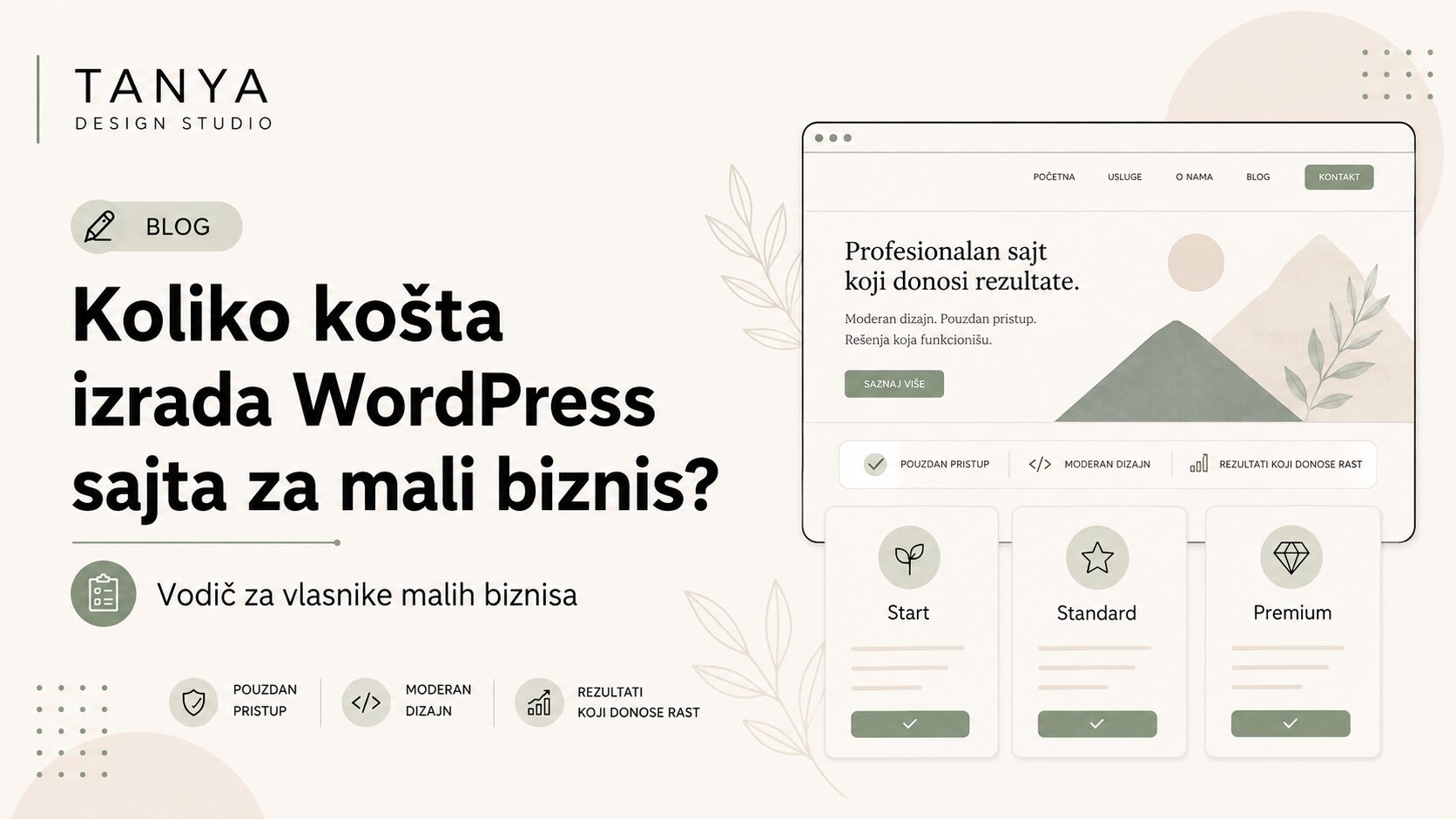 Koliko košta izrada WordPress sajta za mali biznis?